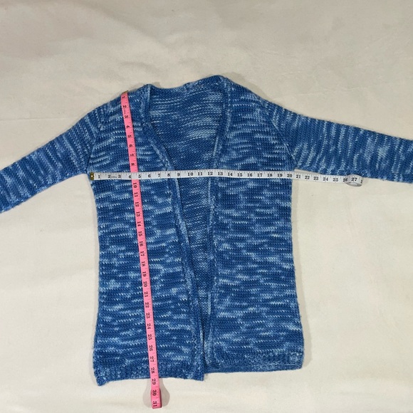 100% Merino Wool Hand knit Cardigan size small, made in the color Seaside :) - Picture 10 of 10